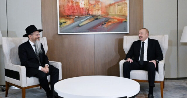 İlham Əliyev Rusiyanın Baş ravvinini qəbul etdi