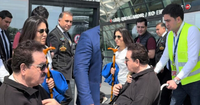 İbrahim Tatlısəs Bakıya əlil arabasında gəldi (FOTO,VİDEO)
