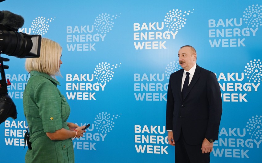 Prezident İlham Əliyev “Euronews”a müsahibə verib