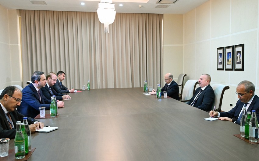 Prezident türkiyəli naziri qəbul etdi