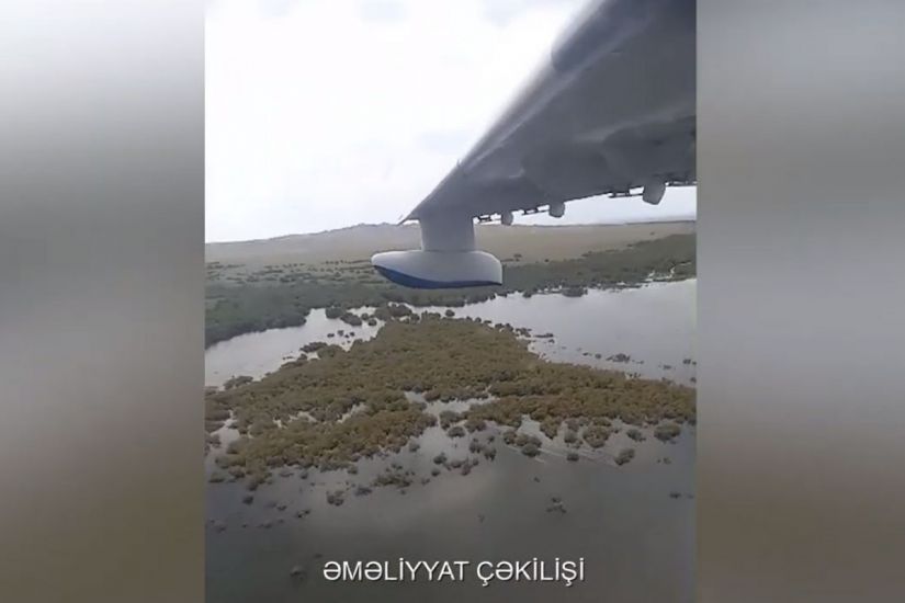 Batdığı ehtimal olunan şəxsin axtarışlarına amfibiya təyyarəsi cəlb olunub – VİDEO