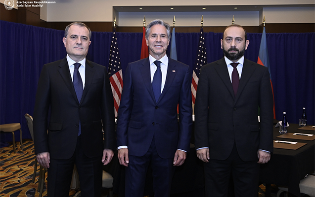 Vaşinqtonda üçtərəfli görüş başladı – Fotolar