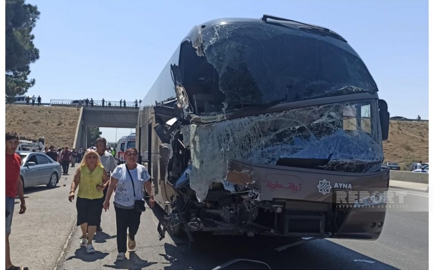 Bakı-Sumqayıt yolundakı qəzada yaralanan 14 nəfər evə buraxılıb, 5-nin müalicəsi davam etdirilir