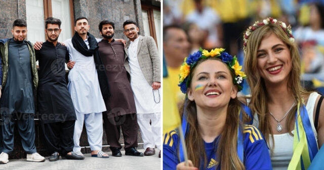 Pakistanlı kişilər ukraynalı qadınlarla evlənmək üçün Bakıya gəldi