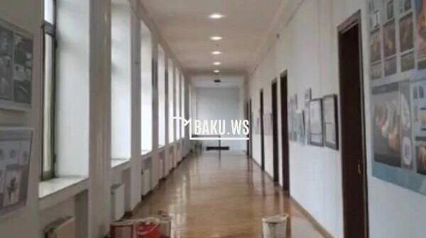 Bu akademiyada yağış suları tavandan axdı – Video