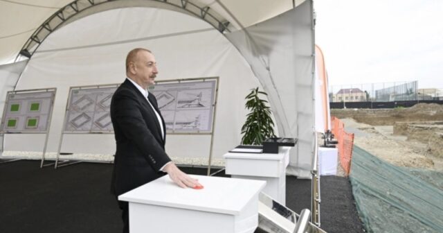 Prezident alkoqolsuz içki məhsulları istehsalı kompleksinin təməlini qoyub