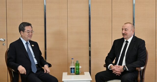 Prezident Çinin baş nazirinin müavini ilə görüşdü-FOTO