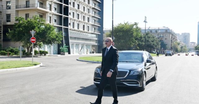 Prezident yeni avtomobil yolunun açılışında iştirak edib – FOTOLAR