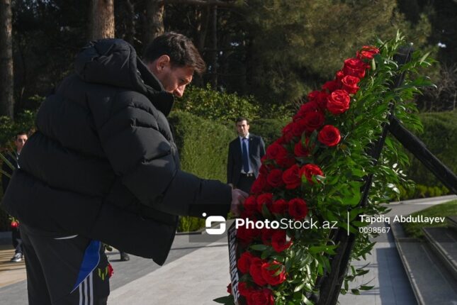 Lionel Messi Ulu Öndər Heydər Əliyevin xatirəsini anıb