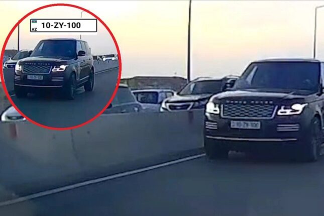 “Range Rover”lə təhlükəli manevrlər edən sürücü SAXLANILDI – FOTO/VİDEO