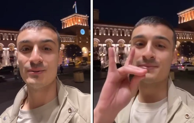 İrəvanın mərkəzindən “yerazlara salam”: Türk gəncin yeni videosu Ermənistanı dəli etdi – VİDEO