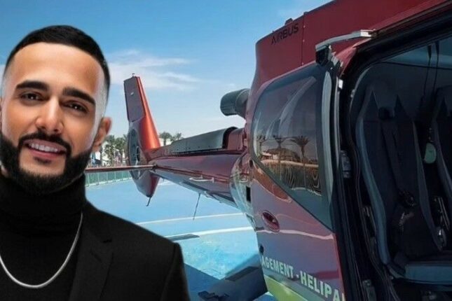 Hüseyn xanımla görüşə helikopterlə getdi
