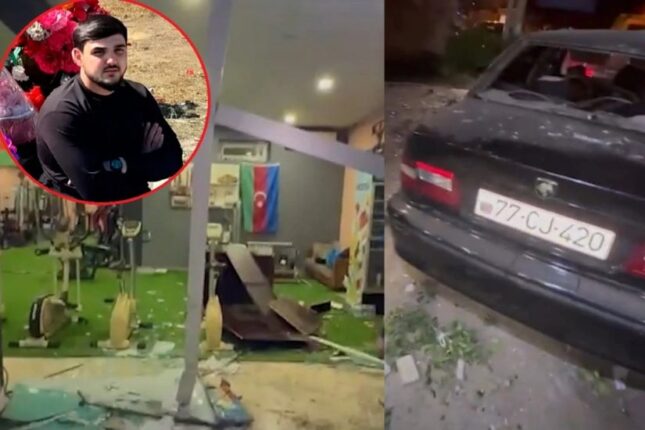 Avtomobil idman zalına çırpıldı – ANBAAN GÖRÜNTÜLƏR