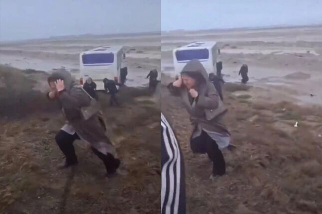 Lökbatan yolunda qorxulu anlar: Avtobus sərnişinləri ölümdən döndülər – VİDEO