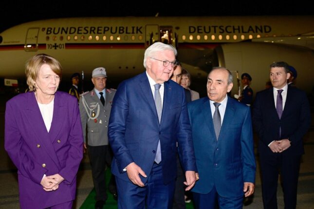 Almaniya Prezidenti Azərbaycana rəsmi səfərə gəldi