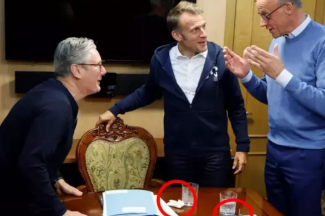 Makron, Starmer və Merz qatarda kokain çəkiblər? – VİDEO
