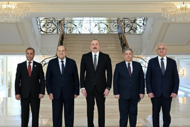 İlham Əliyev Misir Senatının sədrini qəbul edib