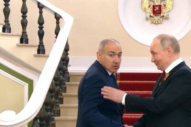 Paşinyan Putinlə görüşdə gülüş obyektinə çevrildi – VİDEO