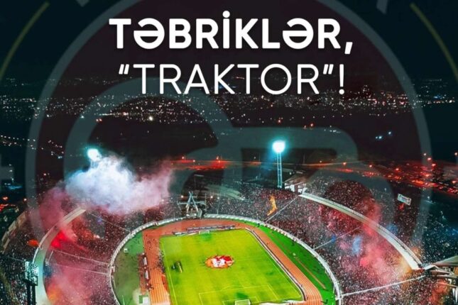 Təbriklər, “Traktor”! – AFFA-dan təbrik