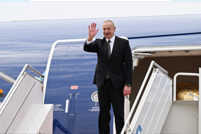 İlham Əliyev işgüzar səfərə getdi