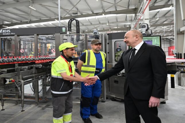 Prezident İsmayıllıda “Coca-Cola” zavodunun açılışında – FOTOLAR