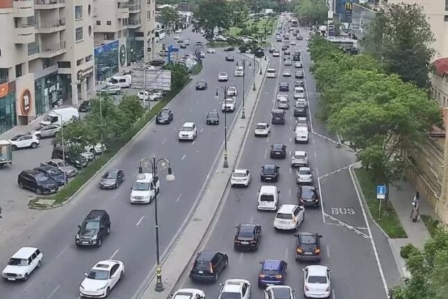 Bakının tıxaclı yolları açıqlandı – SİYAHI