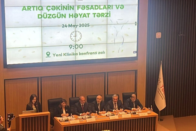“Artıq çəkinin fəsadları və düzgün həyat tərzi” adlı konfrans başladı