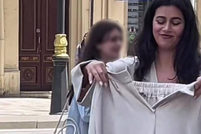 Bakıda qızı küçədə “soyundurub” reklam çəkdilər – VİDEO