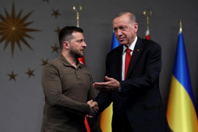 Ərdoğanın Zelenski ilə görüşü başladı