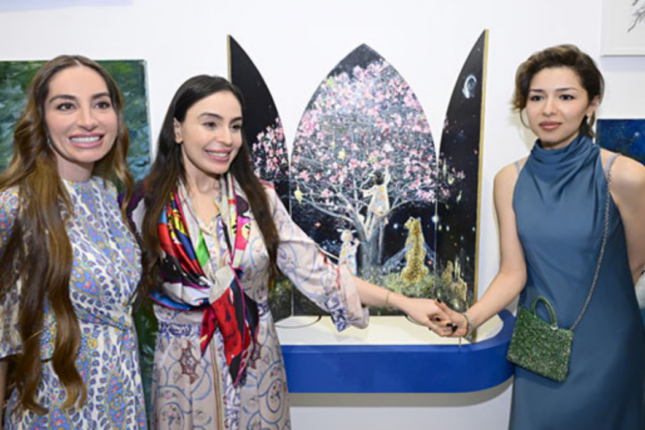 Leyla və Arzu Əliyevalar Romada sərgidə – Fotolar