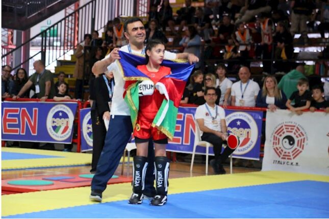 Prezidentin nəvəsi Dünya Çempionatında finalda — FOTOLAR