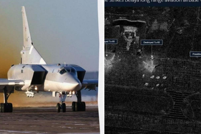 Rusiyanın məhv edilmiş təyyarələrinin peyk görüntüləri – FOTO