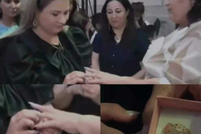 Valideynlərdən qızıl üzük alan müəllimə TÖHMƏT VERİLDİ