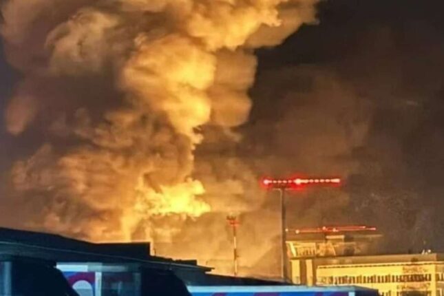 Rusiyada hava limanı belə vuruldu: İtkilər açıqlandı – FOTO ,VİDEO