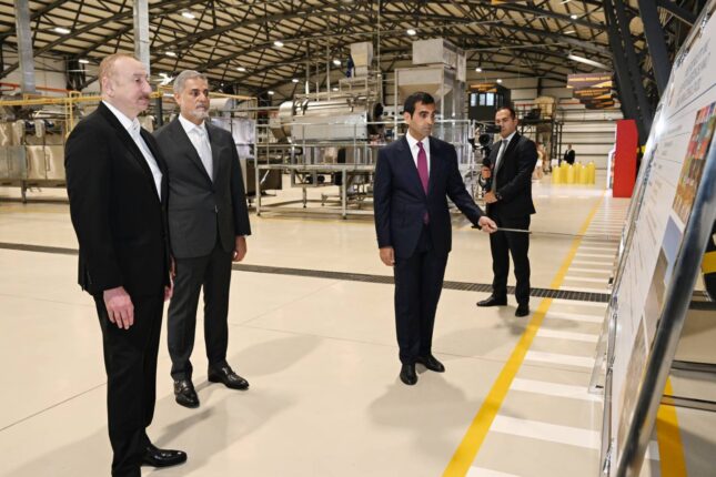Prezident Bakıda zavod açılışında – FOTOLAR