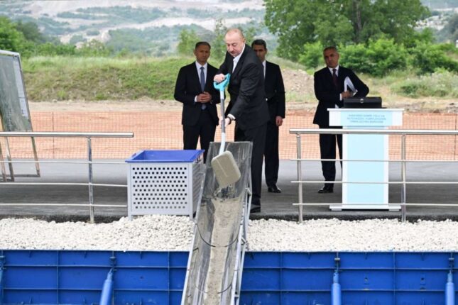 Xankəndidə Dəmir Yolu və Avtovağzal Kompleksinin təməli qoyulub – FOTO