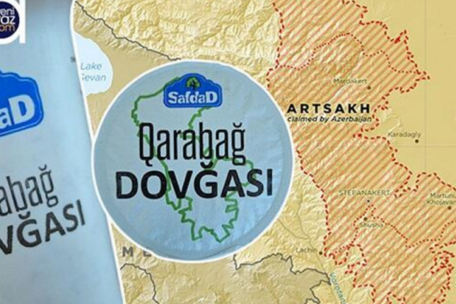 “Qarabağ” dovğasının üzərinə seperatçıların xəritəsi… – FOTO