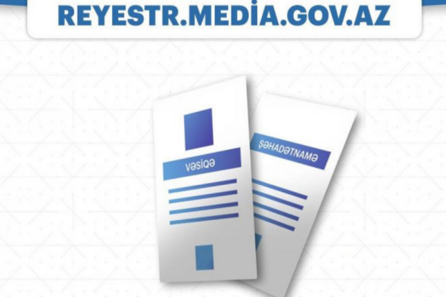 Media subyektlərinin hansı hallarda Media Reyestrindən çıxarılacağına dair qanuna dəyişiklik edilir