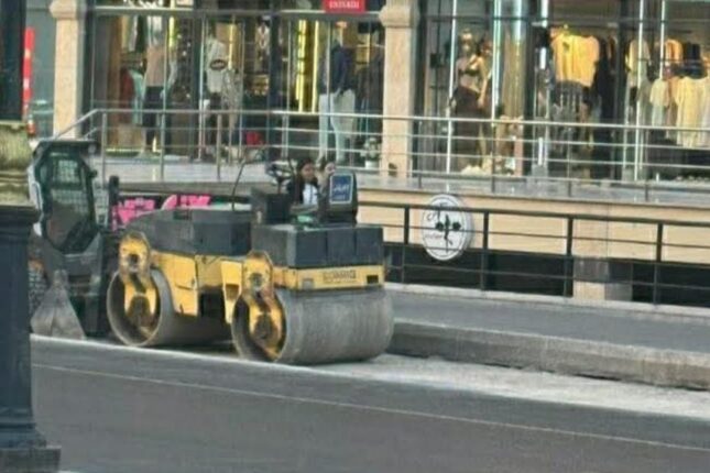 Yasamalda piyada səkisi “yoxa çıxdı” – FOTO