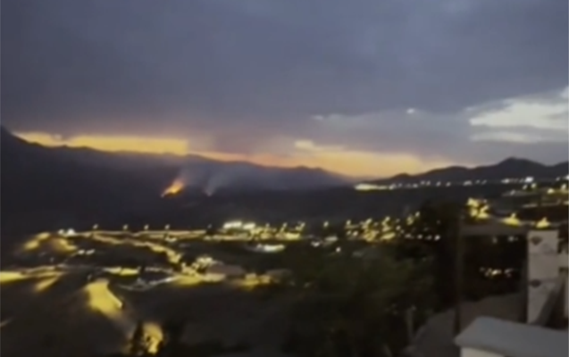 Laçındakı meşə yanğını söndürüldü