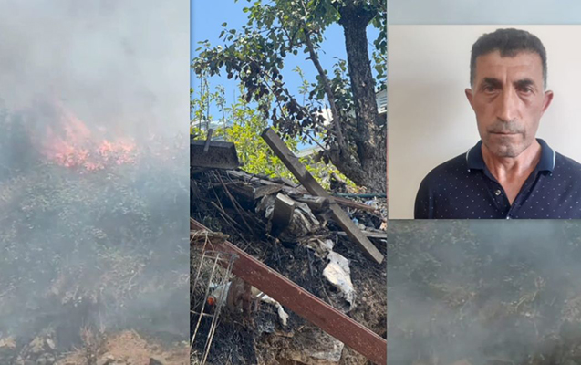 Xankəndidə yanğın törədən şəxs həbs olundu – Foto