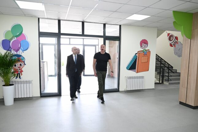 Ağdamda məktəb və bağça açılışı — FOTOLAR (YENİLƏNİB)