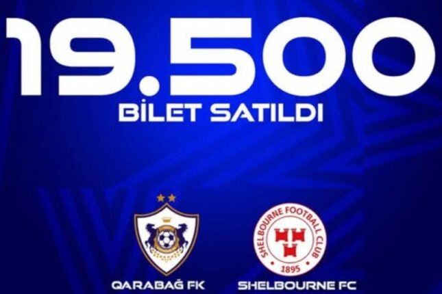 “Qarabağ” – “Şelburn” matçına satılan biletlərin sayı açıqlanıb