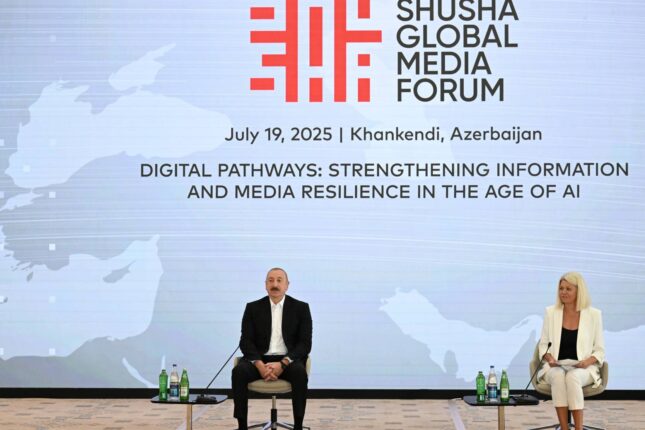 İlham Əliyev: Şuşa Media Forumu artıq ənənəvi xarakter alıb