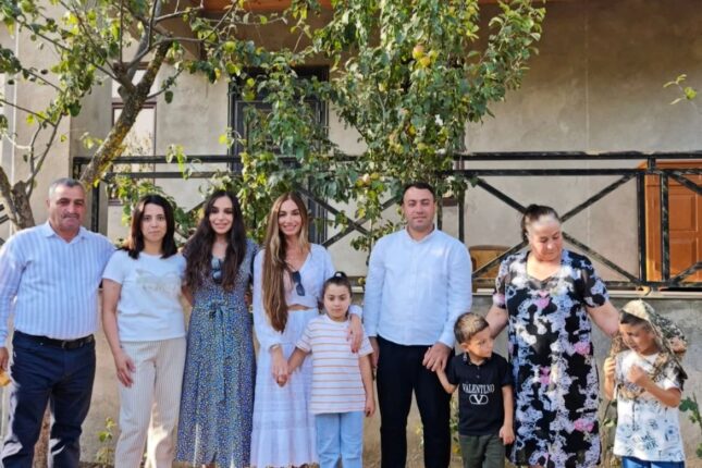 Leyla və Arzu Əliyevalar Şamaxıda olublar