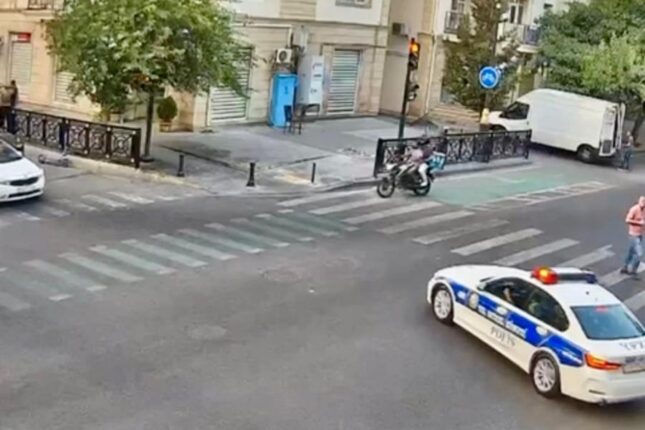 Avtoxuliqanlıq edən motosiklet sürücüsü həbs edildi – Video