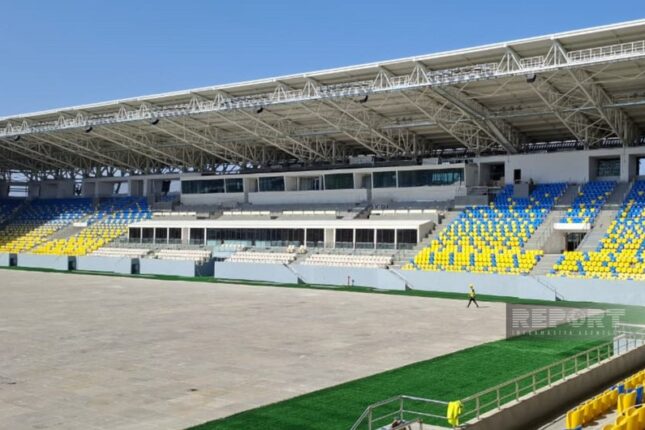 Müasir standartlar əsasında inşa olunan Gəncə stadionundan yeni görüntülər – VİDEO