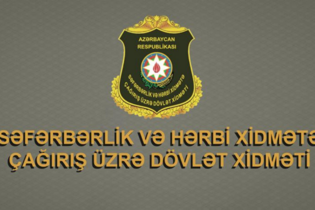Səfərbərlik və Hərbi Xidmətə Çağırış üzrə Dövlət Xidməti ilə bağlı MÜHÜM XƏBƏR