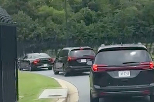 ABŞ-də İlham Əliyevi müşayiət edən kortej – Video