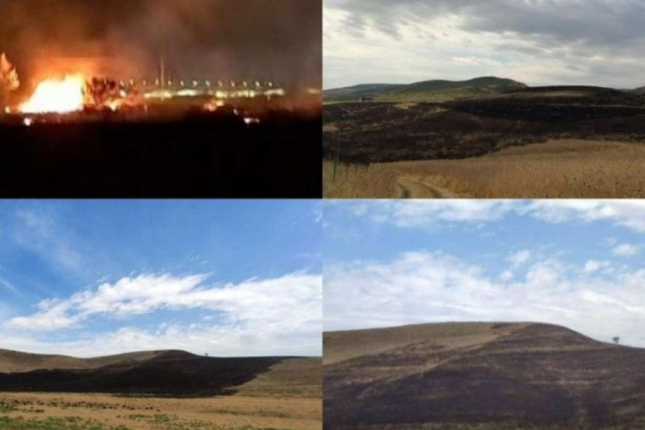 Şabranda əkin sahələrinin yandırılmasına görə iki nəfər saxlanıldı